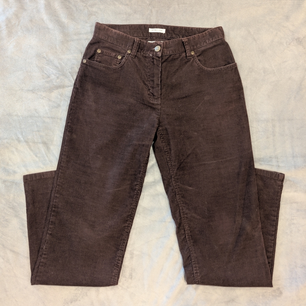 Jones New York Corduroy Pants in Dark Chocolate Brown Size 4P Stretch